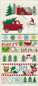 Merry Christmas Sampler (14 Count) - Imaginating Counted Cross Stitch Kit 5.5"X13"