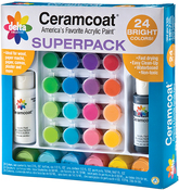 Brights - Ceramcoat Paint Set Super Pack 24/Pkg