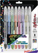 Assorted Colors - Pentel Sparkle Pop Metallic Gel Pens 1.0mm 8/Pkg