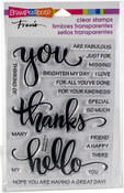 Big Words Thanks - Stampendous Perfectly Clear Stamps