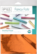 Dazzling Orange Holographic - Gina K Designs Fancy Foil 6"X8" 12/Pkg