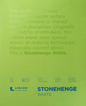 White 90lb - Stonehenge Paper Pad 11"X14" 15 Sheets/Pkg