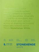 White 90lb - Stonehenge Paper Pad 9"X12" 15 Sheets/Pkg