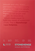 White 140lb - Stonehenge Aqua Block Hot Press Pad 12"X16" 15 Sheets/Pkg