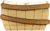 Foundations Decor Wood Barrel W/Bands