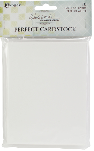 Wendy Vecchi Perfect Cardstock 4.25x5.5 10 Pkg Grey Cards