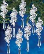 Irridescent Bubbles Makes 8 - Holiday Beaded Ornament Kit
