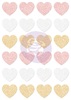 Santa Baby Glitter Stickers - Hearts - Prima