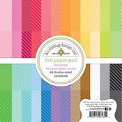 Dot-Stripe Rainbow Petite Prints 6x6 Paper Pad - Doodlebug