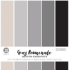 Gray Promenade, 5 Colors/6 Each - Colorbok 78lb Smooth Cardstock 12"X12" 30/Pkg