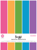 Bright, 5 Colors/10 Each - Colorbok 78lb Smooth Cardstock 8.5"X11" 50/Pkg