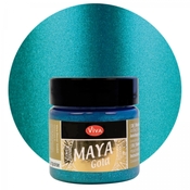 Turquoise Maya Gold Metallic Paint - Viva Decor