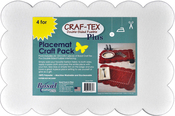 12.5"X18.25" 4/Pkg - Bosal Craf-Tex Plus Double-Sided Fusible Placemat Craft Pack
