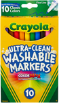 Classic Colors 10/Pkg - Crayola Ultra-Clean Fine Line Markers