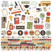 Simple Sets School Rocks! Cardstock Stickers - Simple Stories