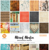 Mixed Media - Colorbok 68lb Designer Single-Sided Paper 12x12