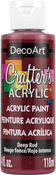 Deep Red - Crafter's Acrylic All Purpose Paint 4oz