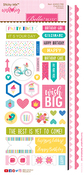 Sticky Mix - Wish Big Girl Cardstock Stickers 6"X12.5"