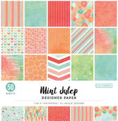 Mint Julep, 25 Designs/2 Each - Colorbok 68lb Designer Single-Sided Paper 12"X12" 50/Pkg