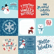 4x4 Journaling Cards Paper - Celebrate Winter - Echo Park