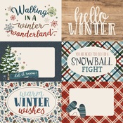 4X6 Journaling Cards Paper - Let It Snow - Carta Bella