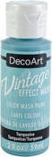 Turquoise - Vintage Effect Wash Paint 2oz