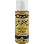 Gold - Vintage Effect Wash Paint 2oz