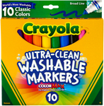 Crayola Ultra-Clean Color Max Broad Line Washable Markers - Classic Colors