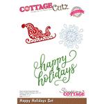 Happy Holidays Set Die - Cottage Cutz