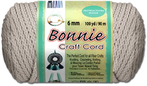 Bonnie Macrame Craft Cord 6mmX100yd-Prussian Blue