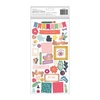 Icon Chipboard Thickers - Whimsical - Pink Paislee