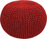 Burgundy Passion - Hoooked Knit & Crochet Pouf Kit W/Zpagetti Yarn