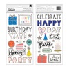 Celebrate Glitter Accent Thickers - Hooray - Crate Paper