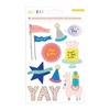 Hooray Glitter & Pom Pom Stickers - Crate Paper