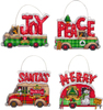 Holiday Trucks Up To 5"X4" (14 Count) - Dimensions Plastic Canvas Ornament Kit 4/Pkg
