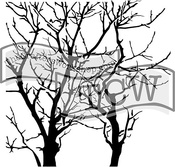 Branches Reversed - Crafter's Workshop Template 6"X6"