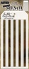 Shifter Stripes - Tim Holtz Layered Stencil 4.125"X8.5"