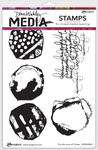 For The Love Of Circles - Dina Wakley Media Cling Stamps 6"X9"