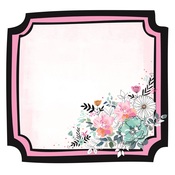 Floral Frame Die Cut Paper - Blessed - KaiserCraft