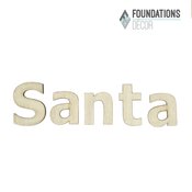 Santa Word Only - Foundations Decor