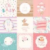 4 X 4 Journaling Card Paper - Hello Baby Girl - Echo Park