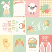 3x4 & 4x6 Elements Paper - Bunnies & Baskets - Simple Stories