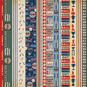 Border Strips Paper - Baseball - Carta Bella