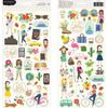 Chasing Adventures Cardstock Stickers - Pebbles