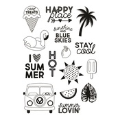 Sunshine & Blue Skies Stay Cool Stamp - Simple Stories