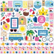 I Love Summer Element Sticker - Echo Park