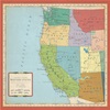 US West Coast Map Paper - Cartography - Carta Bella