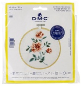 Rose (14 Count) - DMC Stitch Kit 6" Diameter