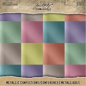 Metallic Confections Kraft Stock Cardstock 8x8 Pad - Tim Holtz Idea-ology