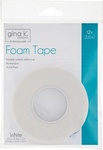 White - Gina K Designs Foam Tape 3/8"X12ft